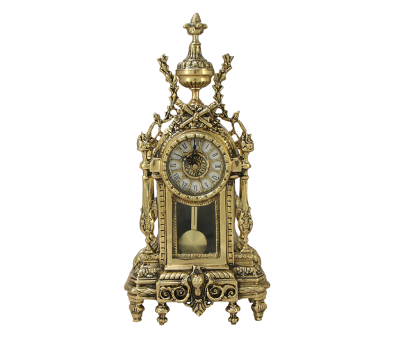 Часы "Дон Луи" с маятником  каминные, "золото"