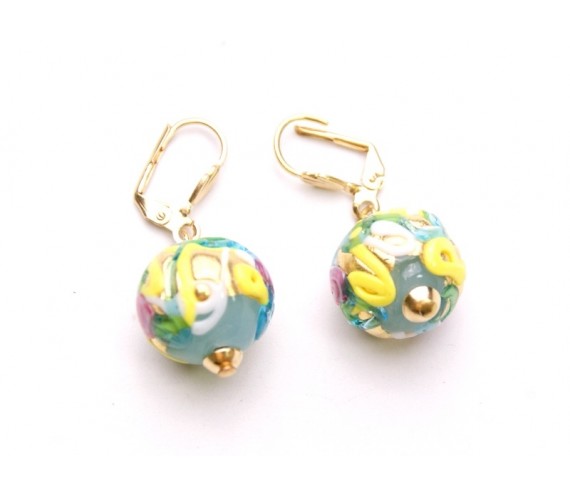 Серьги  Мозаика Murano