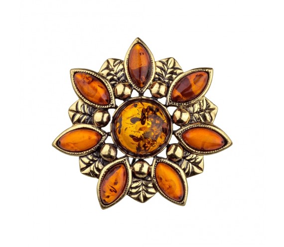 Брошь Подсолнух 