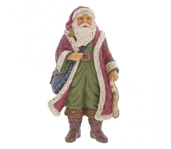 Victorian Santa In Boots With Flowing Robe
