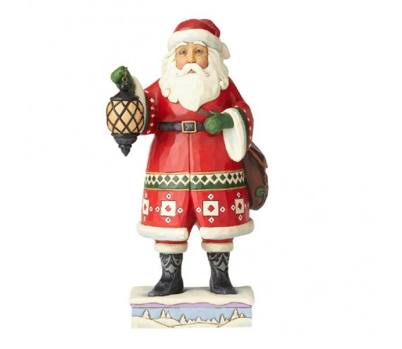 Santa With Lantern & Toybag